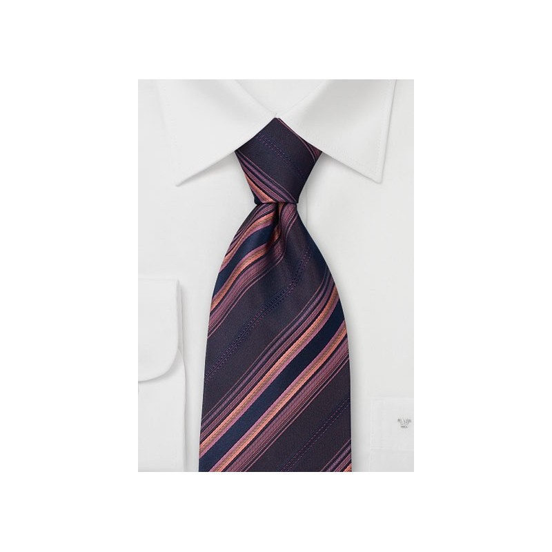 Tino Cosma Tie - Designer Tie in Violet, Purple & Dark Pink