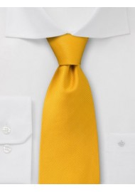 Solid Color Tie , -  Mustard yellow necktie
