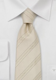 Elegant Cream colored Silk Tie
