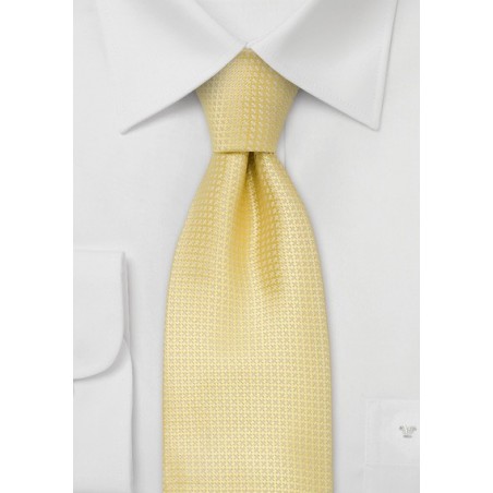 Silk neckties - Light yellow silk tie