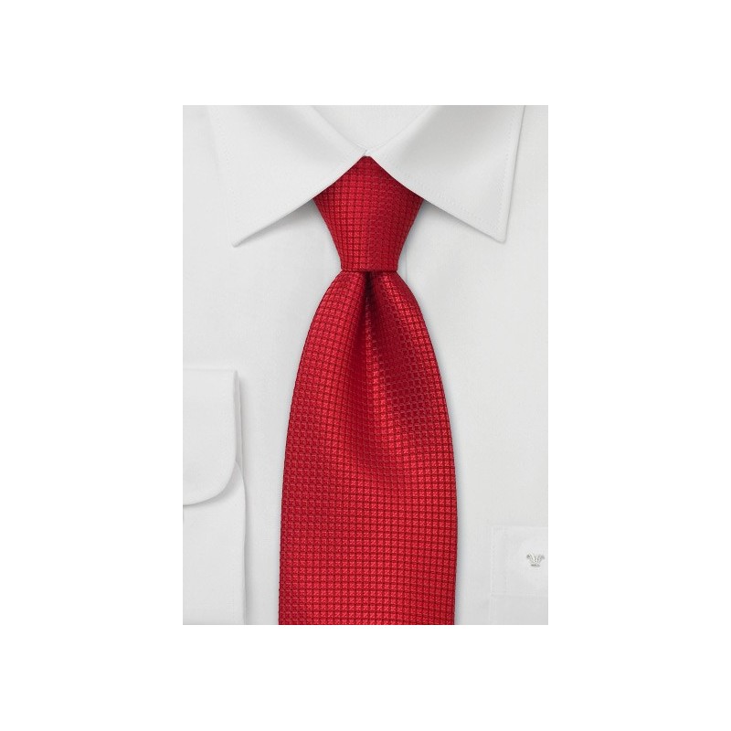 Silk Ties - Bright red silk tie