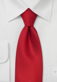 Mens XL Necktie in Bright Red