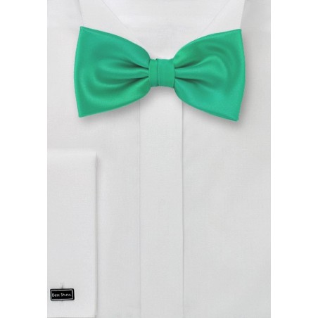 Bow ties  -  Jade green men's bow tie