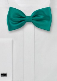 Bow ties  - Solid color bow tie in sea-green color