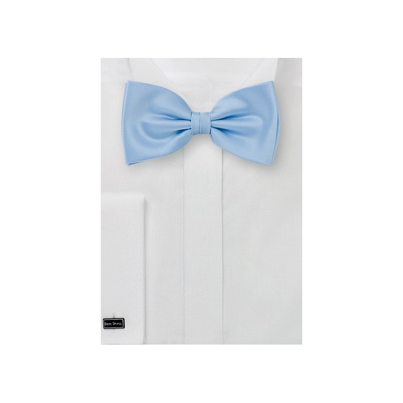Bow ties  -  Light blue solid color bow tie