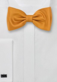 Solid color bow ties - Amber-yellow bow tie
