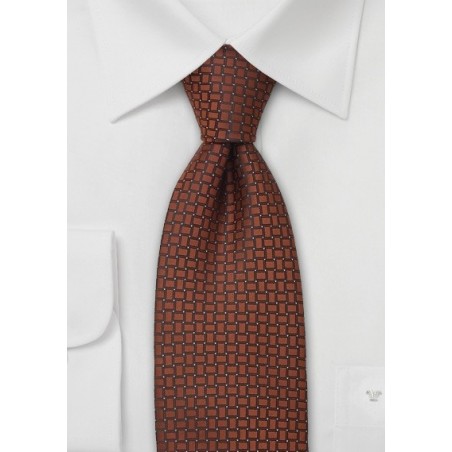 Neckties - Copper-brown tie