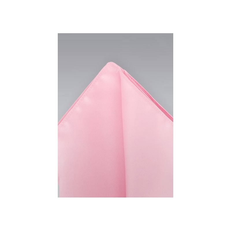 Pink Pocket Square -  Solid color pink hankie