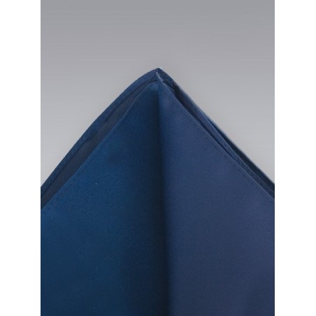 Pocket Squares - Solid color dark blue hankie
