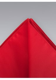 Pocket Squares -  Bright red hankie