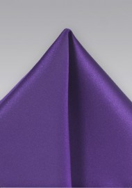 Dark purple pocket square  -  Solid color hankie in dark purple
