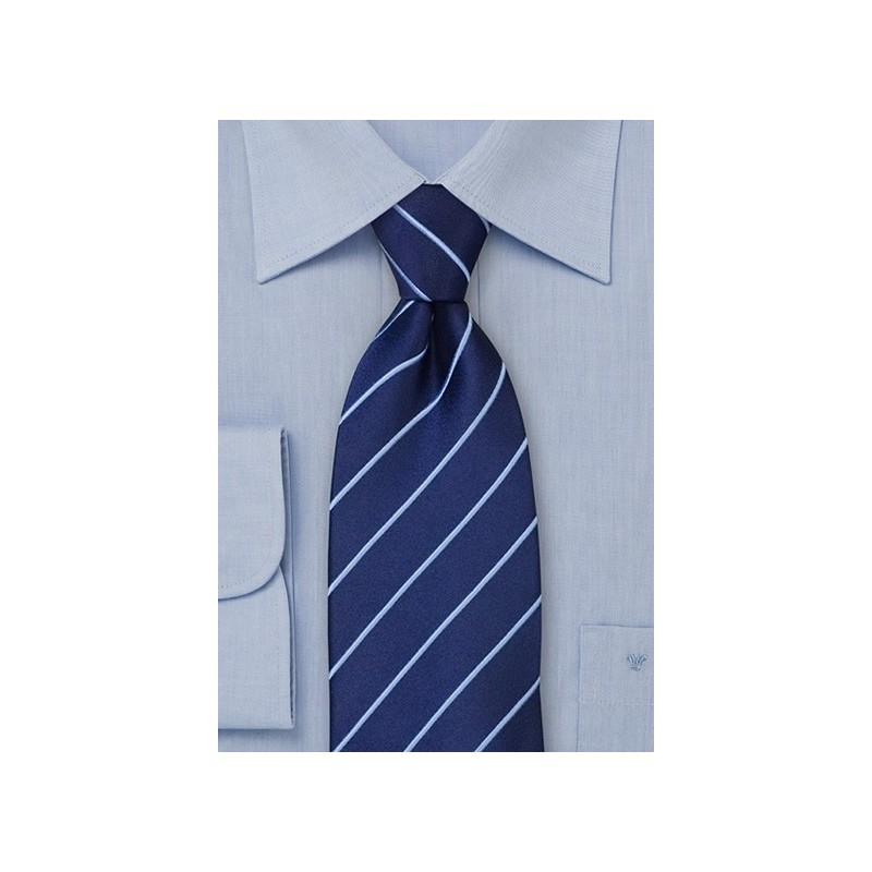 Extra Long Ties - Navy blue XL necktie