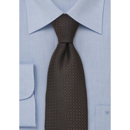 Brown tie - Coffee brown necktie