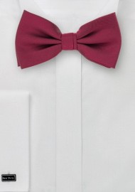 Bow Ties With Pocket Squares - Red Bow Tie & Mathing Pocket Square