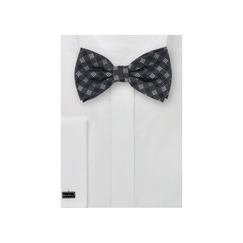 Checkered Bow Ties - Bow Tie & Matching Pocket Square