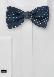 Silver Bow Ties - Bow Tie & Pocket Square