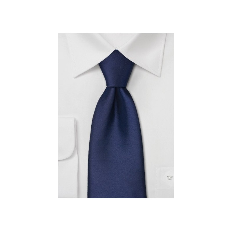 Clip on ties - Dark blue clip on tie