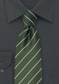 Green XL Neckties - Extra Long Green SIlk