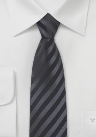Skinny Ties - Gray-Black Skinny Tie