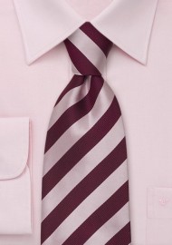 Striped Silk Ties - Purple & Pink striped tie