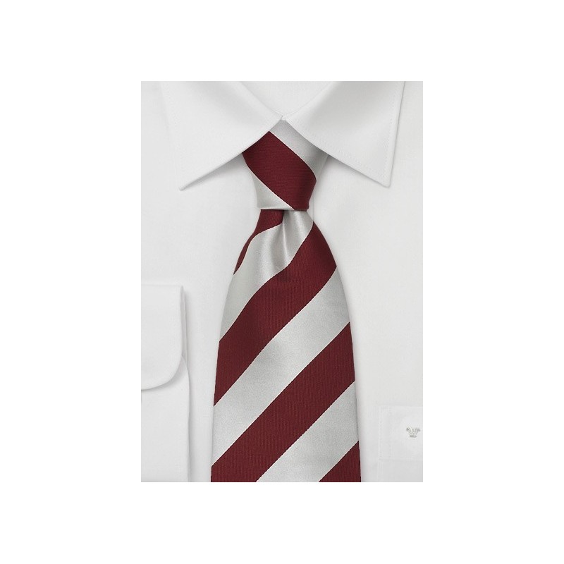 Extra Long Neckties - Striped Tie "Lighthouse" by Parsley