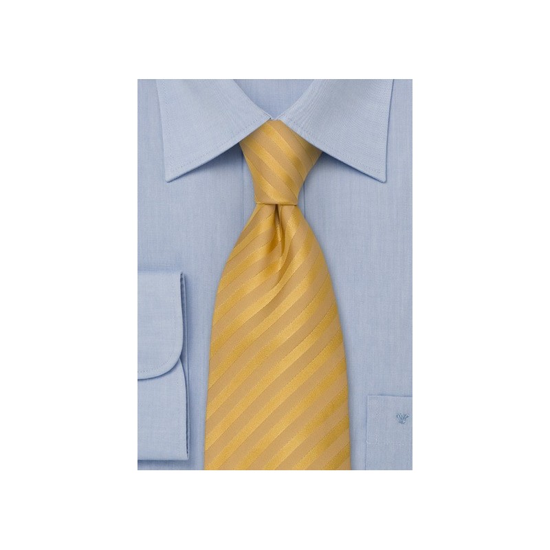 Yellow Neckties - Golden Yellow Silk Tie