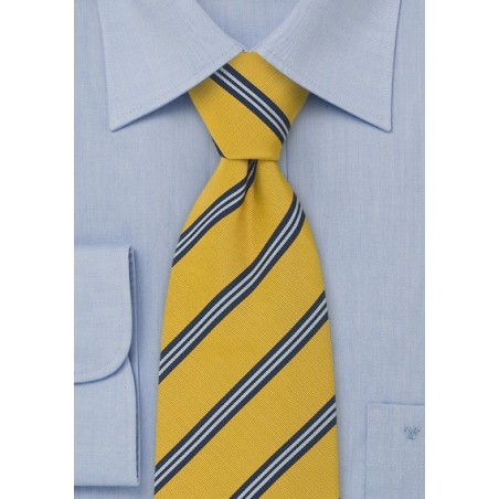 Extra Long British Striped Ties - British Tie "Sussex" by Parsley