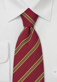 Red British XL Neckties - Regimental Tie "Sussex" by Parsley