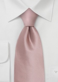 Salmon-Pink Silk Tie