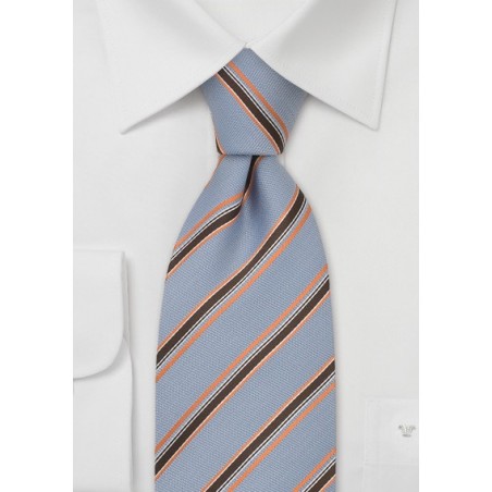 Blue Striped Tie by Tie Designer Chevalier