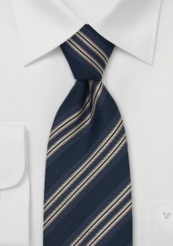 Chevalier Neckties - Navy Blue Designer Tie by Chevalier