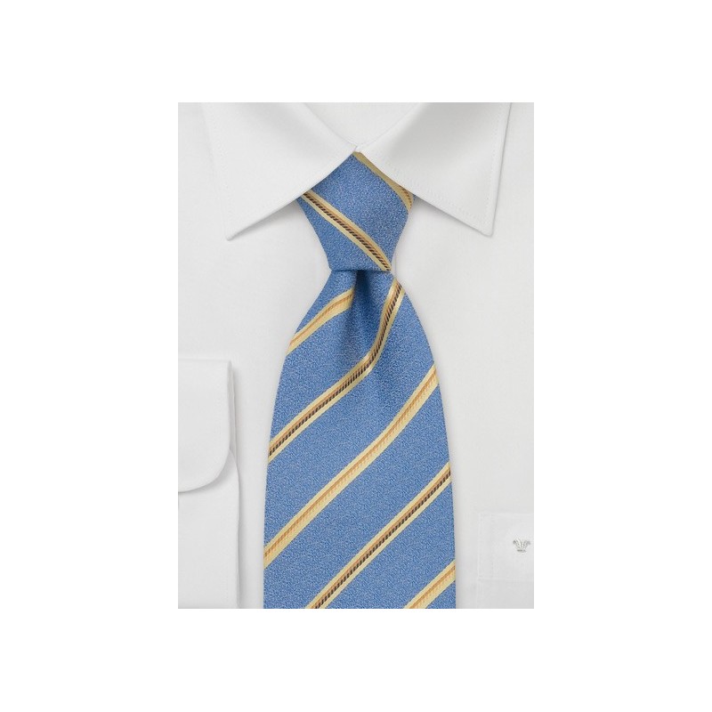 Gold & Blue Necktie by Chevalier