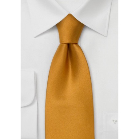 Golden Yellow Silk Tie