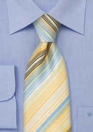 Yellow and Baby Blue Necktie