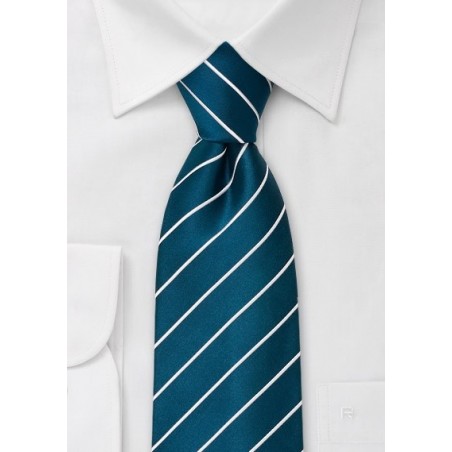 XL Mens Necktie in Turquoise Blue