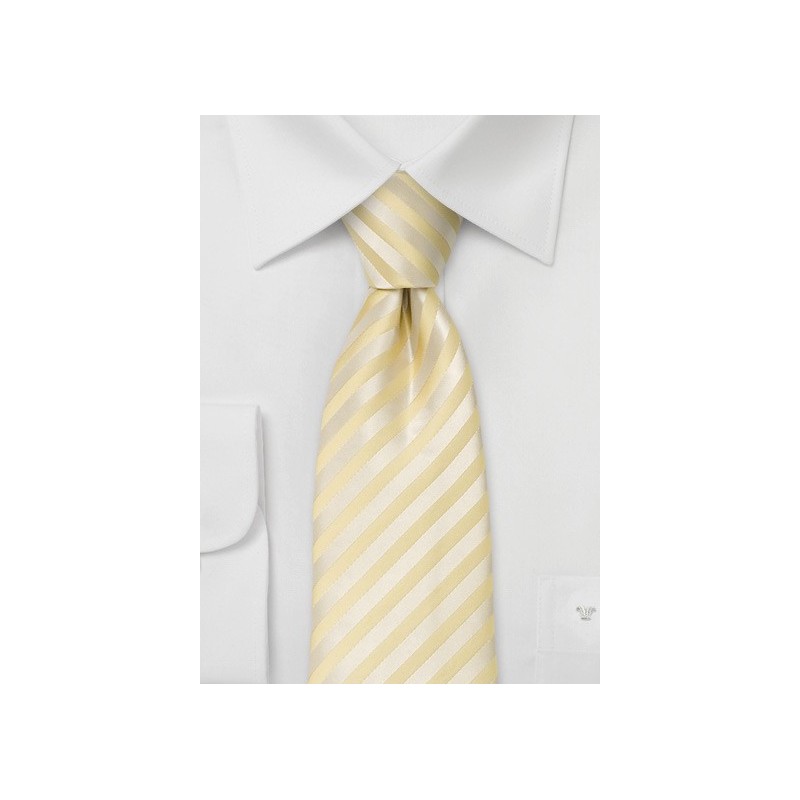 Light Yellow Neck Tie in XL Length