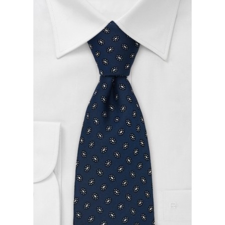 Navy Blue Necktie by Designer Chevalier