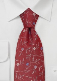 Red Designer Tie by Chevalier