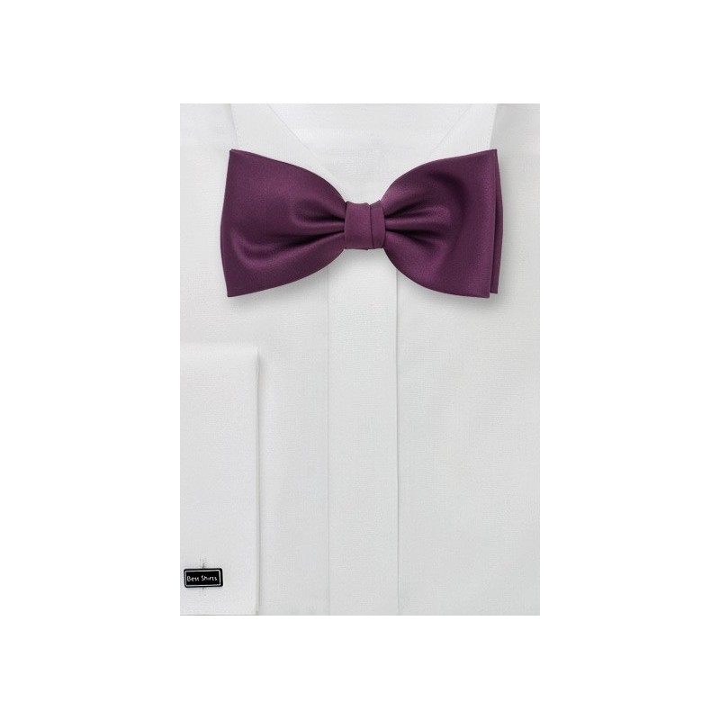 Wine-Red Bow Tie