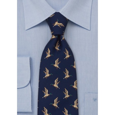 LACO Designer Tie With Flying Ducks