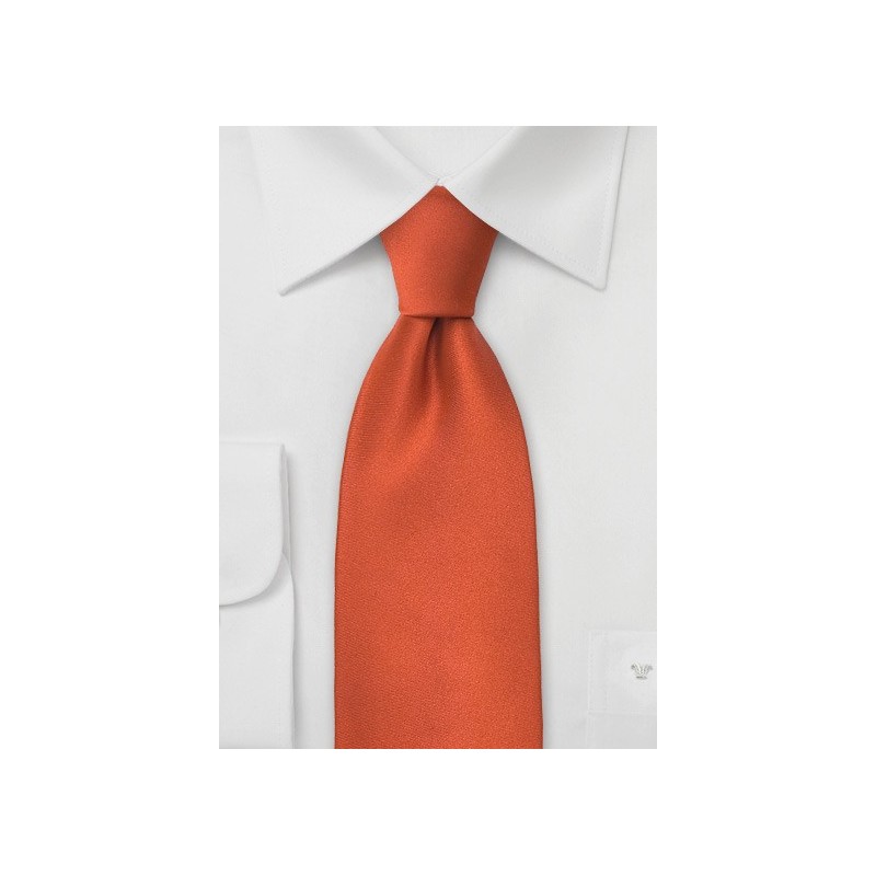Persimmon Orange Tie in XL