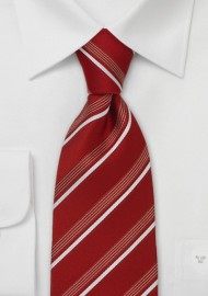 Venetian Red Silk Tie by Cavallieri