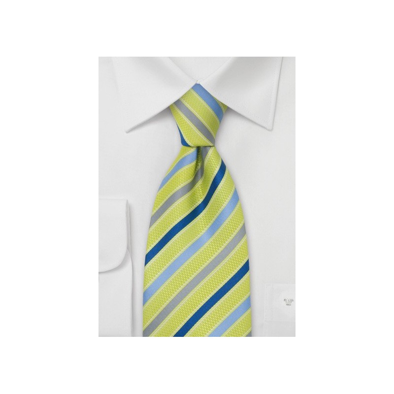 Bright Green Silk Tie by Cavallieri