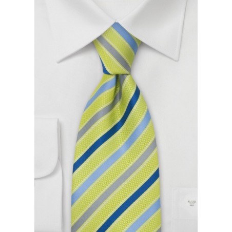 Bright Green Silk Tie by Cavallieri