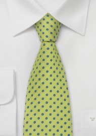 Spring-Green Floral Tie by Chevalier
