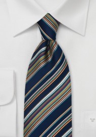 Fine Striped Necktie by Cavallieri