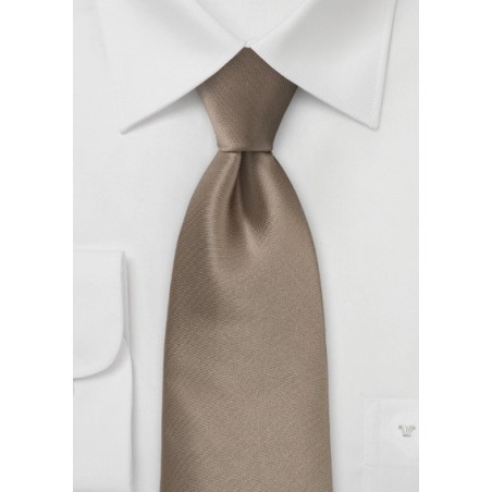 Bronze Brown Tie in XL Length
