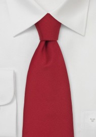 British Silk Tie in Venetian Red
