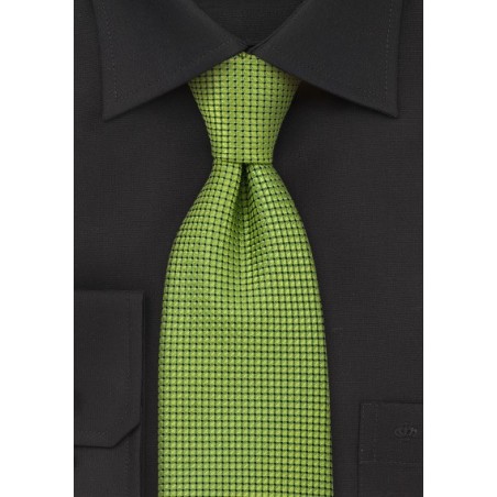 Metallic Green Silk Necktie