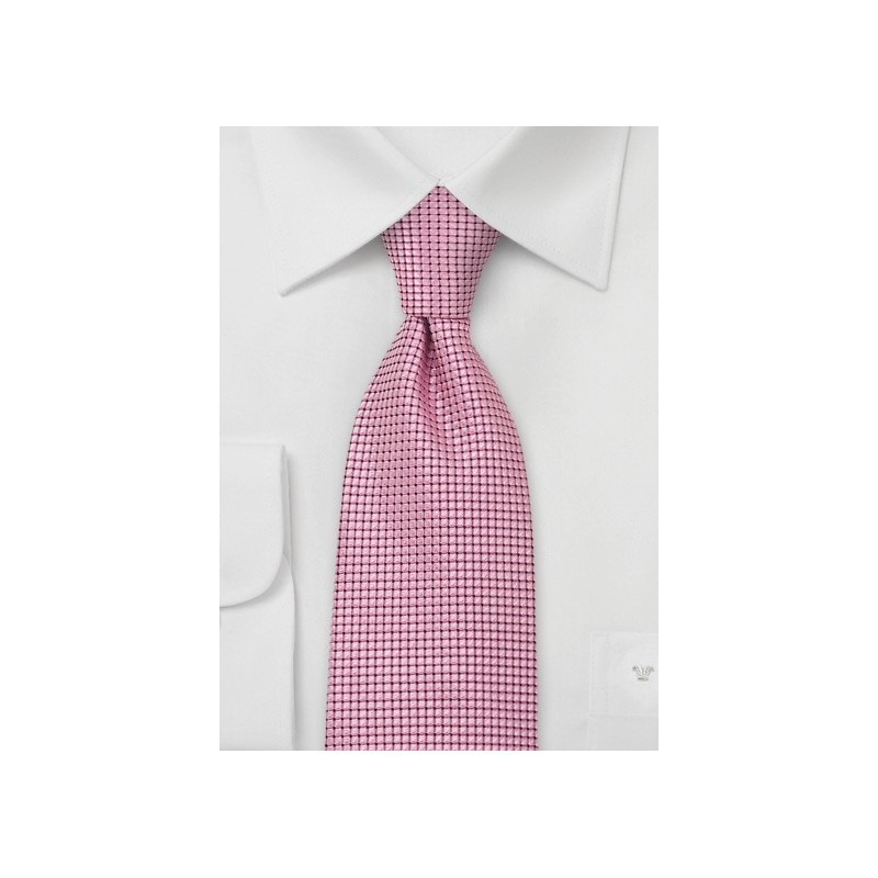 Bright Pink Silk Necktie